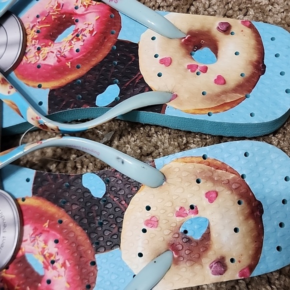 WOMEN'S 5/6 Flipflops Showaflops Donut Style Beach/Summer 🍩 - Picture 4 of 8